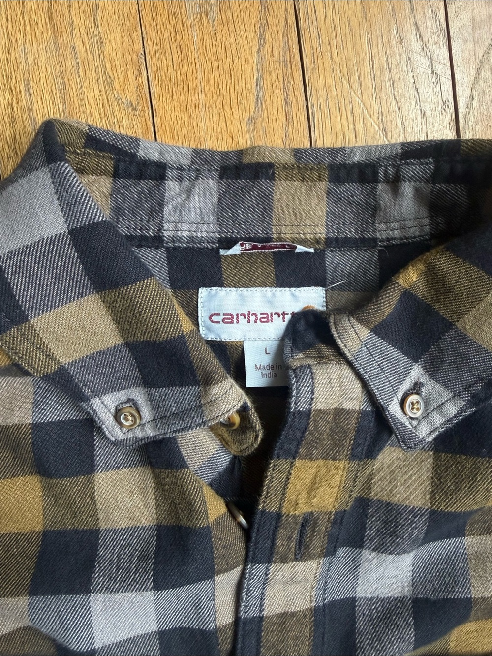 Carhartt Men's Relaxed Fit Rugged Flex flannel | 97% cotton | Size Large - Picture 3 of 5